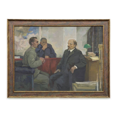 «Дзержинский и Дижбит у Ленина» Народицкий Лев Иосифович, эскиз