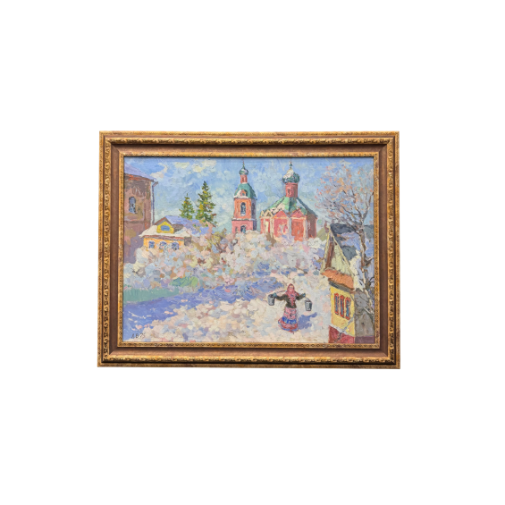 «У нас во дворе», Леонид Николаевич Виноградов, холст/масло, 1975 г.
