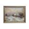 «Зимний пейзаж» Маслов А. (конец XIX века), картон/масло