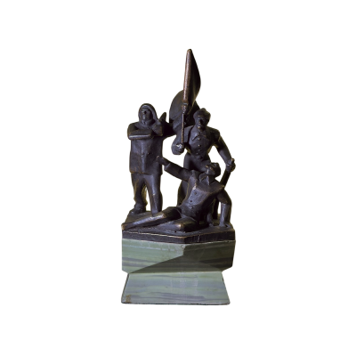 Бронзовая скульптура — эскиз памятника красногвардейцам. Автор: Г.В. Нерода